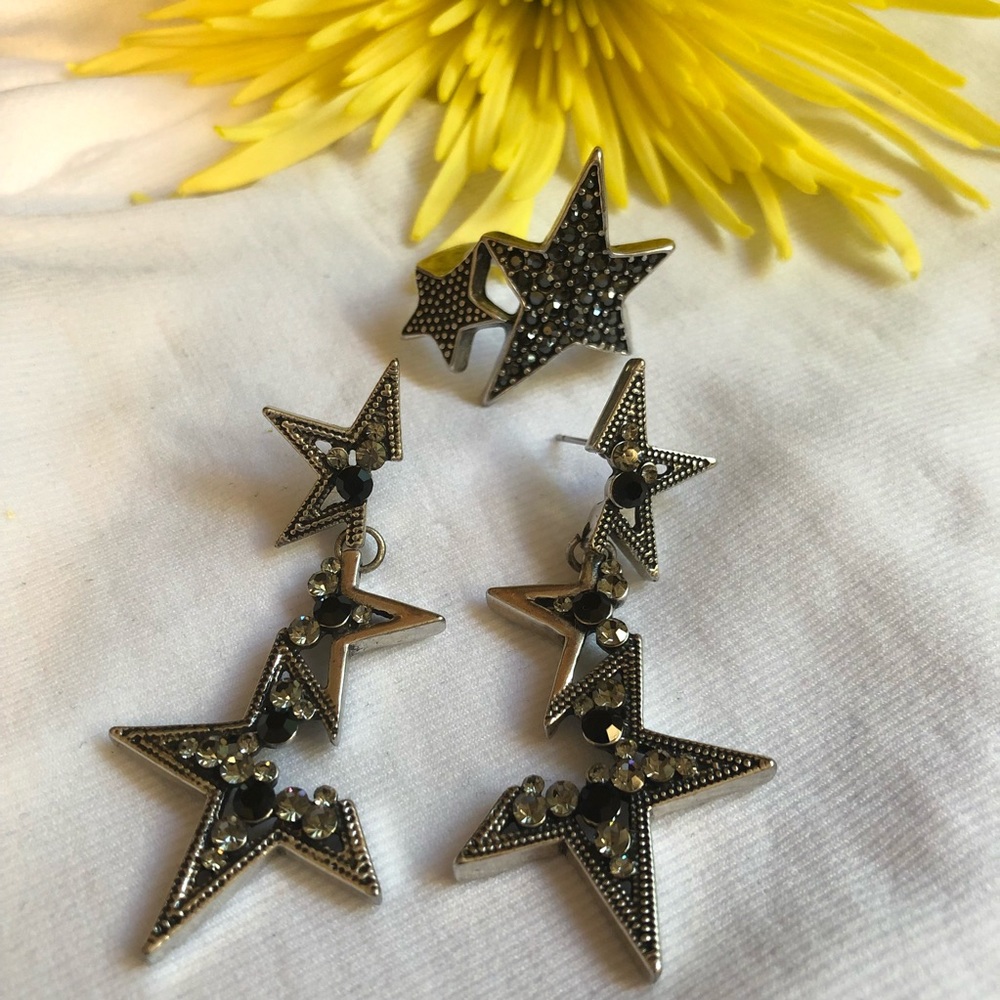 Star earring set